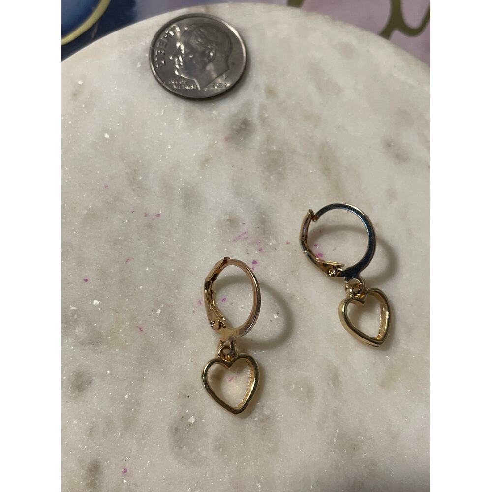 Hoop Earrings heart - Picture 2 of 3